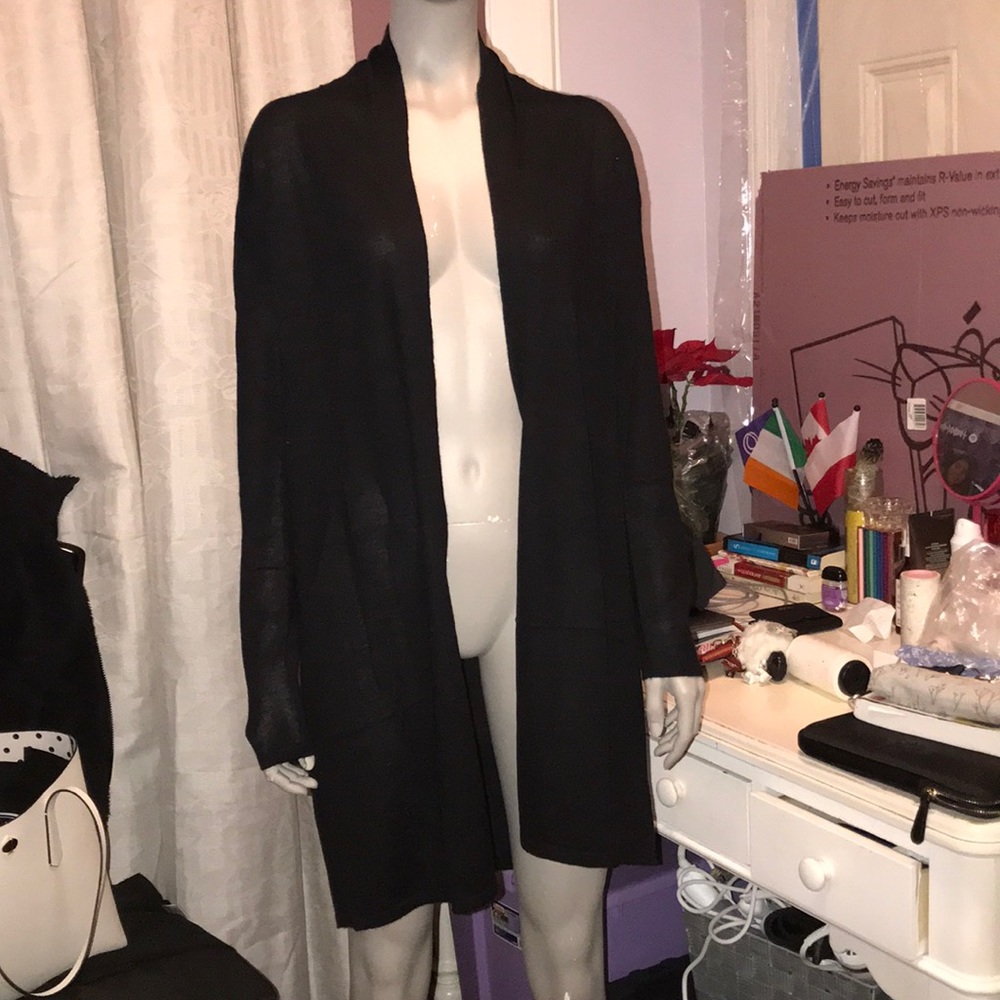 Black cardigan